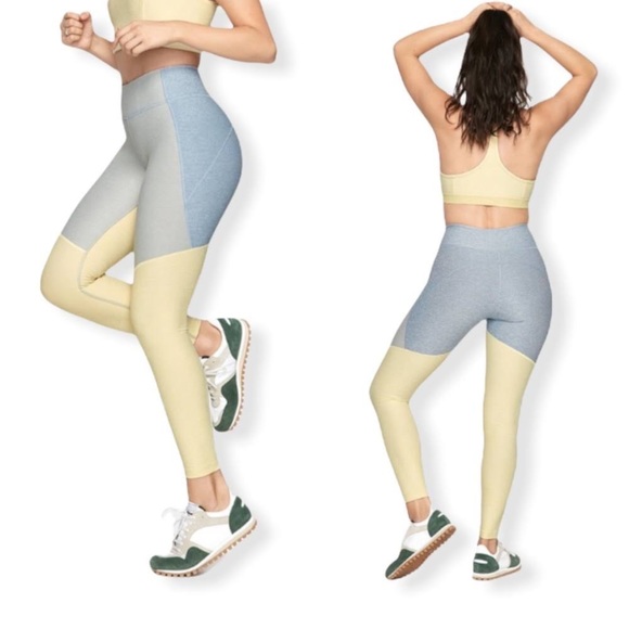 Outdoor Voices Pants - Outdoor Voices TechSweat Tri-Tone Leggings, size Large